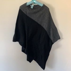 Colorblocked Poncho